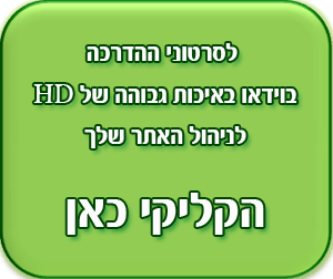 סרטוני הדרכה לניהול האתר שלך